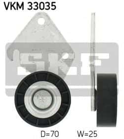Обвідний ролик поліклинового ременя SKF VKM 33035