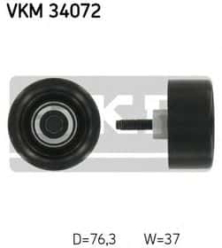 Обводной ролик поликлинового ремня SKF VKM 34072