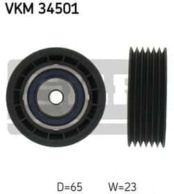 Обвідний ролик поліклинового ременя SKF VKM 34501