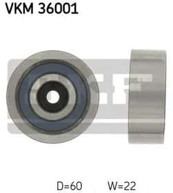 Обводной ролик поликлинового ремня SKF VKM 36001