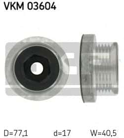 Муфта генератора SKF VKM 03604