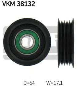 Обвідний ролик поліклинового ременя SKF VKM 38132