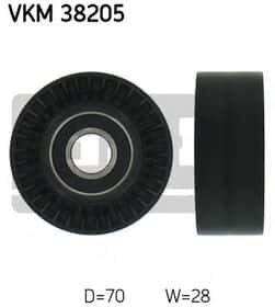 Обвідний ролик поліклинового ременя SKF VKM 38205