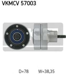 Обвідний ролик поліклинового ременя SKF VKMCV 57003