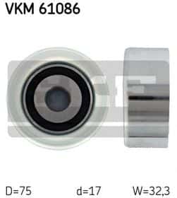 Обвідний ролик поліклинового ременя SKF VKM 61086