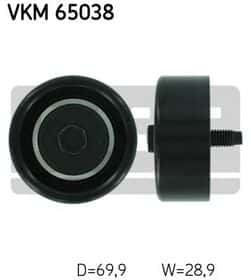 Обвідний ролик поліклинового ременя SKF VKM 65038