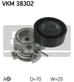 Натяжной ролик поликлинового ремня SKF VKM 38302