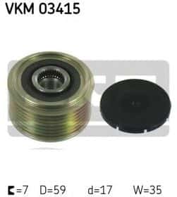 Муфта генератора SKF VKM 03415