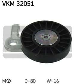 Натяжний ролик поліклинового ременя SKF VKM 32051