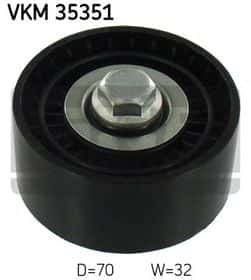 Обвідний ролик поліклинового ременя SKF VKM 35351