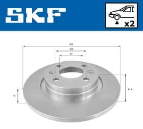Гальмівний диск SKF vkbd80025s2