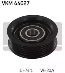 Обвідний ролик поліклинового ременя SKF VKM64027