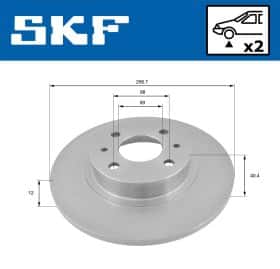 Гальмівний диск SKF vkbd80434s2