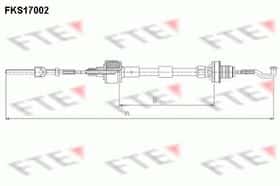 Трос сцепления FTE FKS17002