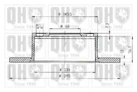Тормозной диск Quinton Hazell BDC3929