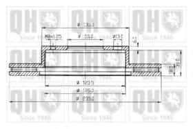 Тормозной диск Quinton Hazell BDC3960