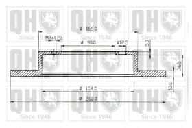 Тормозной диск Quinton Hazell BDC4634