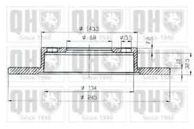 Тормозной диск Quinton Hazell BDC5307
