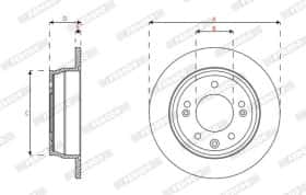 Тормозной диск Ferodo ddf2087c