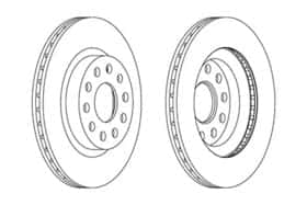 Тормозной диск Ferodo DDF1223C