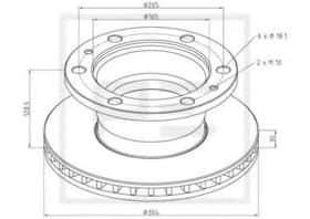 Гальмівний диск PE Automotive 026.651-10A