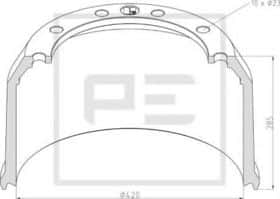 Гальмівний барабан PE Automotive 046.424-00A