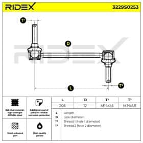 Стійка стабілізатора RIDEX 3229s0253