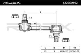 Стійка стабілізатора RIDEX 3229s0362