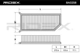 Воздушный фильтр RIDEX 8a0258