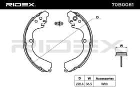 Тормозные колодки RIDEX 70b0081