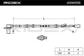 Датчик ABS RIDEX 412w0135