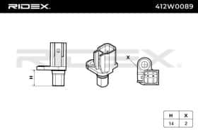 Датчик ABS RIDEX 412w0089
