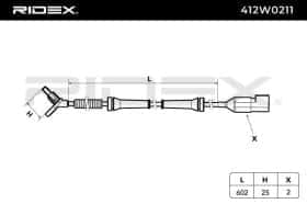 Датчик ABS RIDEX 412w0211