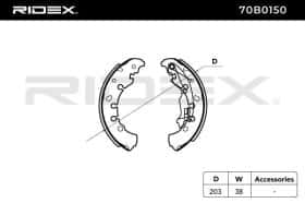 Гальмівні колодки RIDEX 70b0150