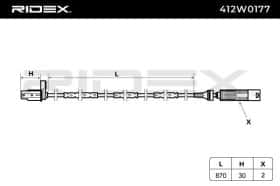Датчик ABS RIDEX 412w0177