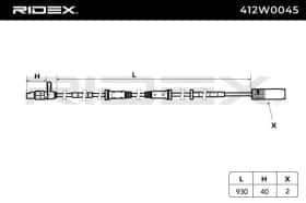 Датчик ABS RIDEX 412w0045