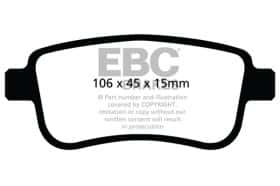 Тормозные колодки Ebc dp32025c