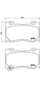 Тормозные колодки Brembo P 56 084
