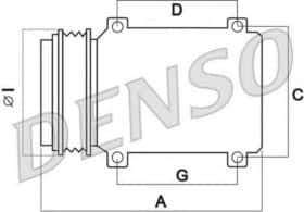 Компрессор кондиционера Denso DCP05012