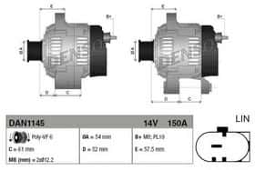 Генератор Denso DAN1145