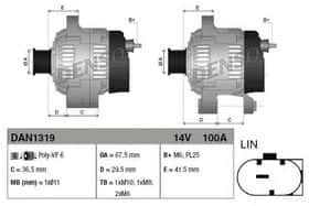 Генератор Denso DAN1319