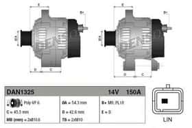 Генератор Denso DAN1325