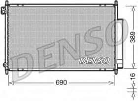 Радиатор кондиционера Denso DCN40016