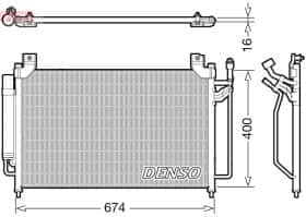 Радиатор кондиционера Denso dcn44013