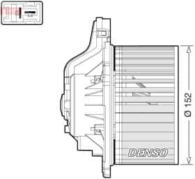 Вентилятор салона Denso dea41015