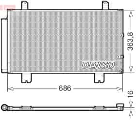 Радіатор кондиціонера Denso dcn51016
