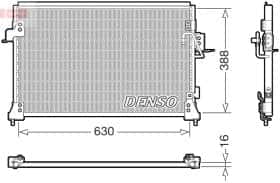 Радиатор кондиционера Denso dcn14005
