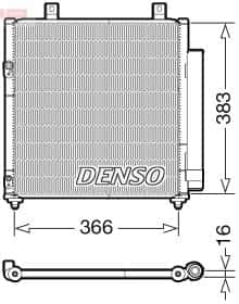 Радиатор кондиционера Denso dcn45007