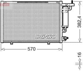 Радіатор кондиціонера Denso dcn10052
