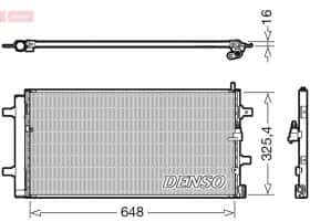 Радиатор кондиционера Denso dcn02040